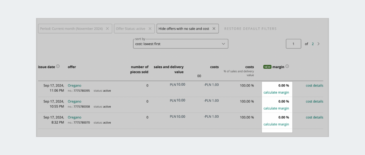 calculate margin