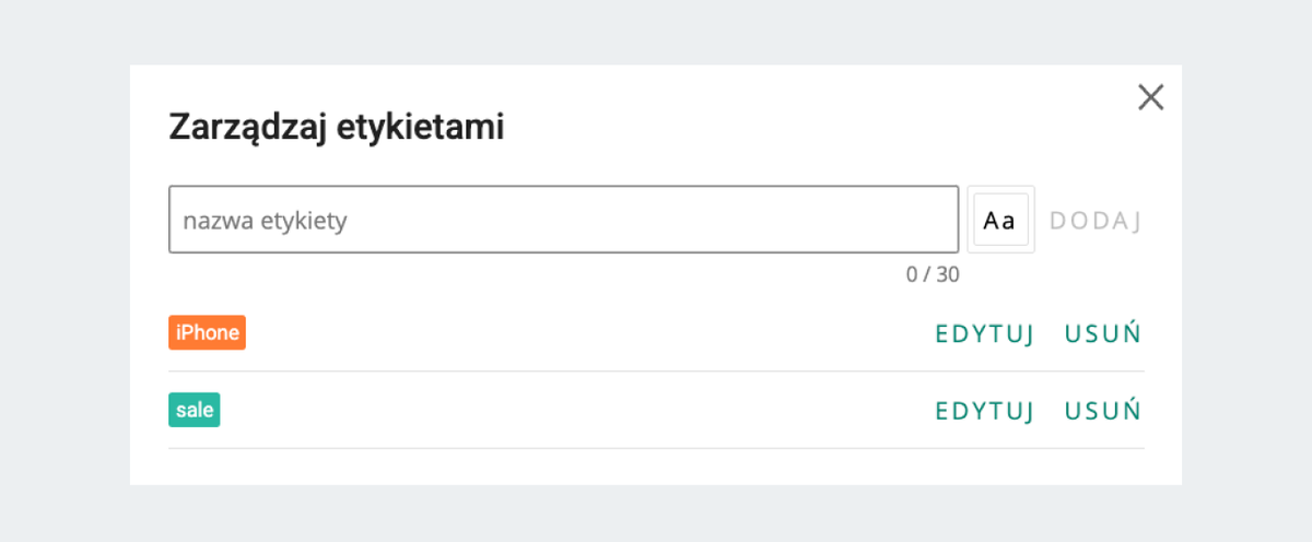 etykiety new