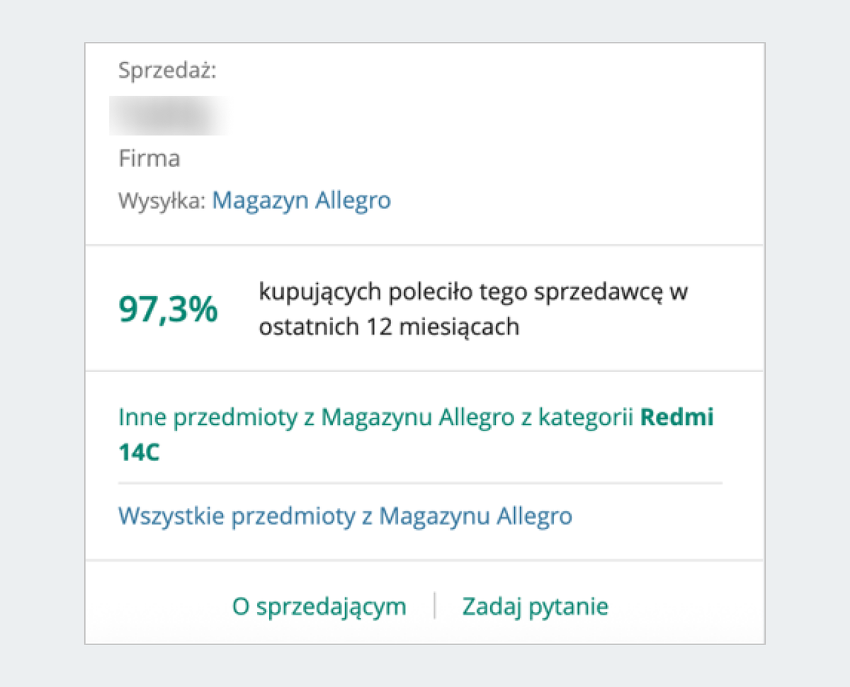 Wszystkie przedmioty z Magazynu Allegro