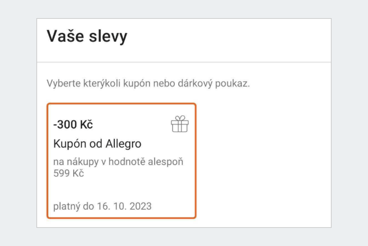 Vaše slevy