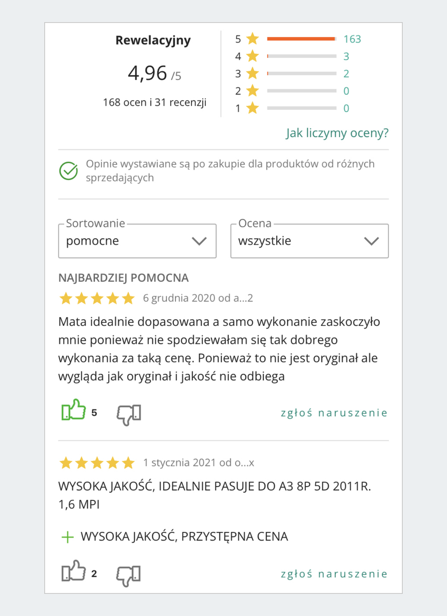 Gdzie sprawdzić i jak dodać opinię dotyczącą produktu Pomoc