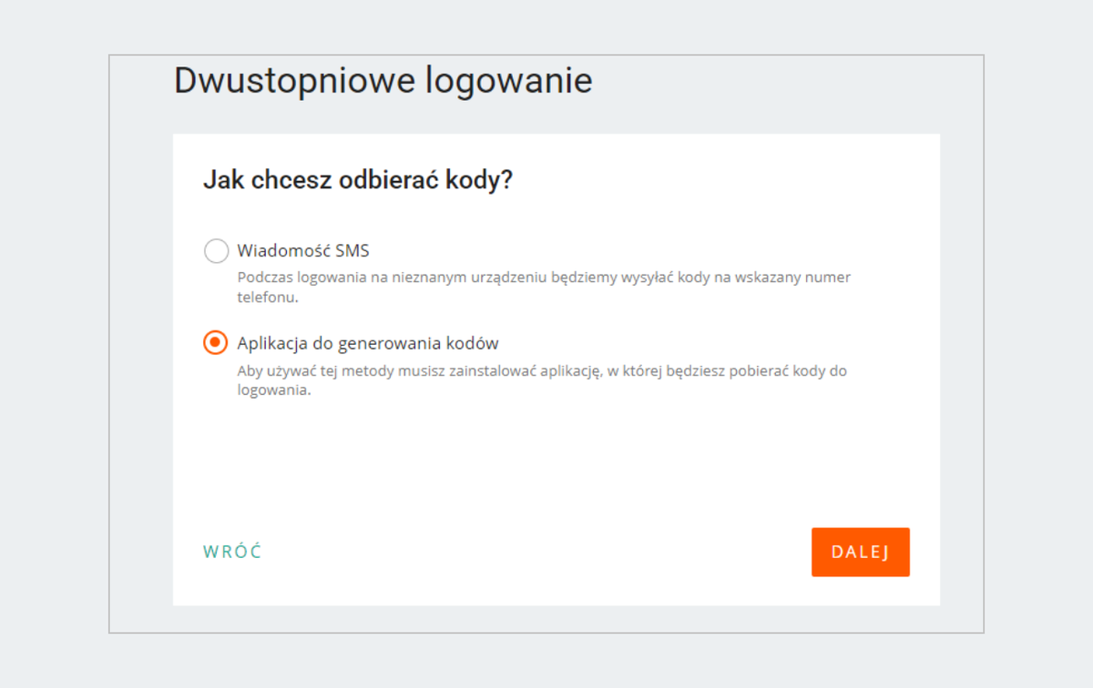 Aplikacja do generowania kodów