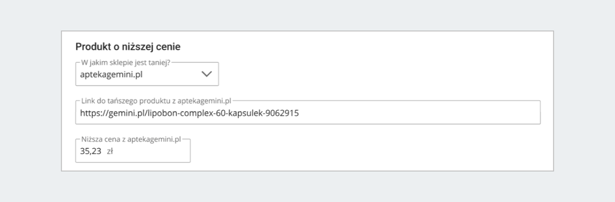 Formularz zgłoszeniowy akcji Gwarancja najniższej ceny