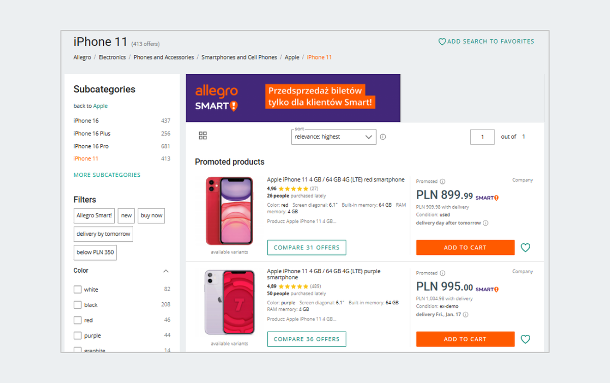 product relevance