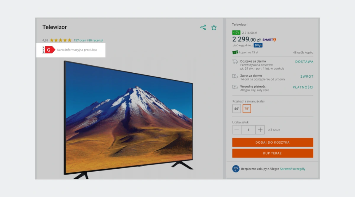 Etykieta energetyczna