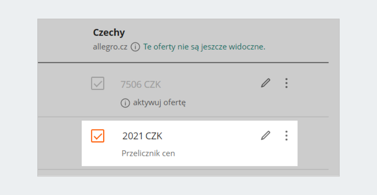 Oferta spełnia warunki