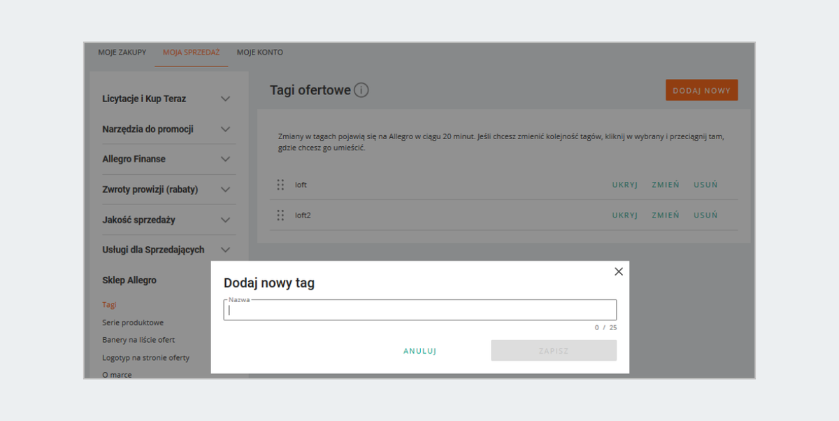 Czym Sa Tagi Ofertowe Pomoc Allegro