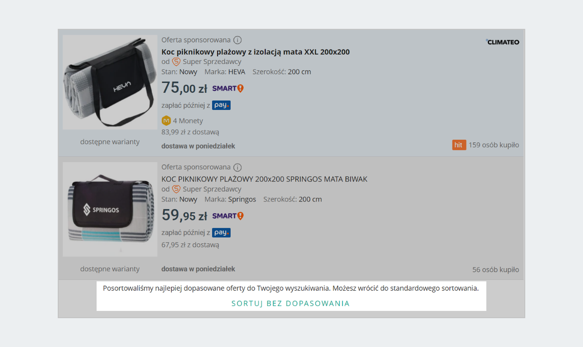 sortuj bez dopasowania2x