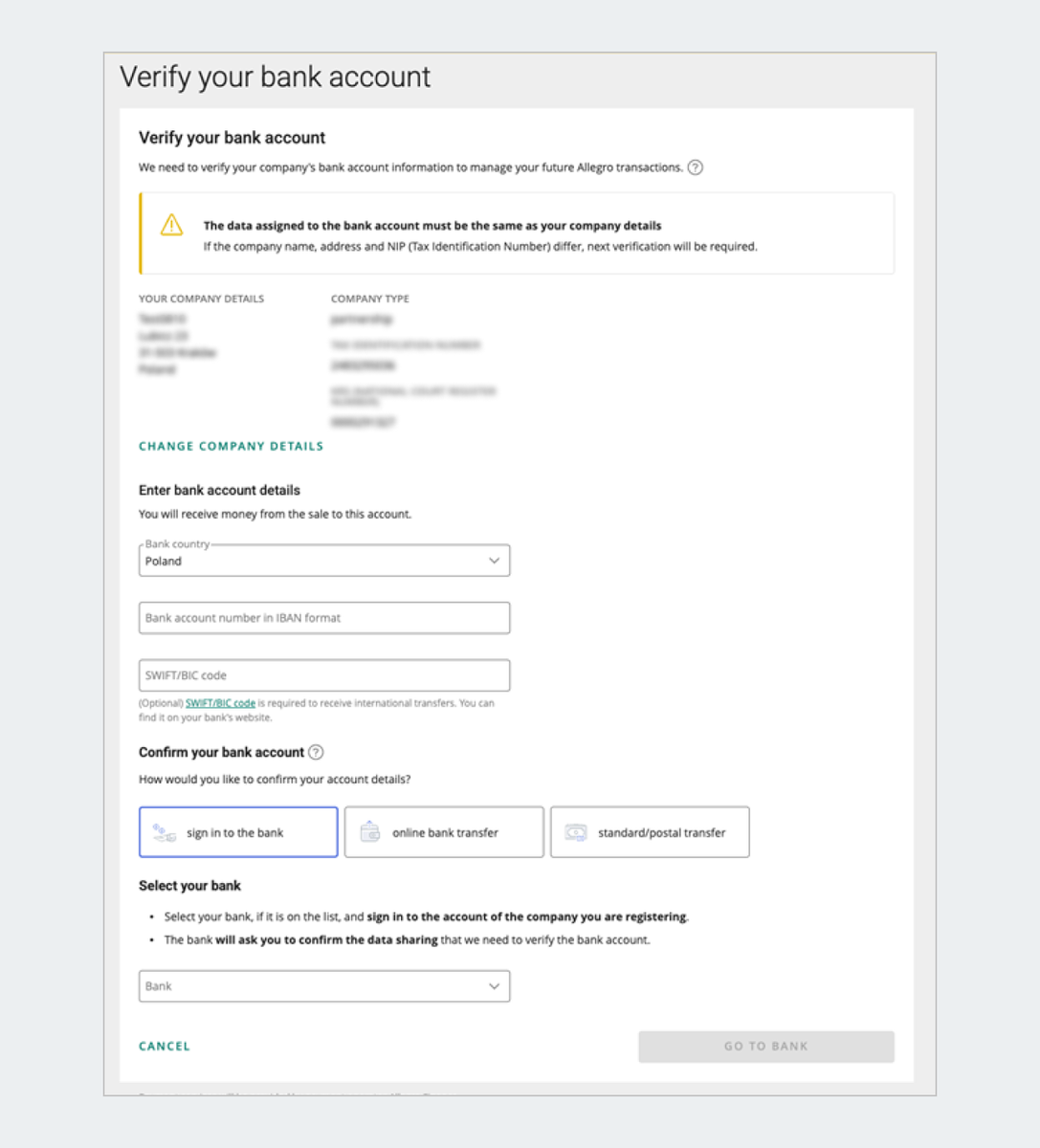 bank account verification form with sign in to the bank option selected.png