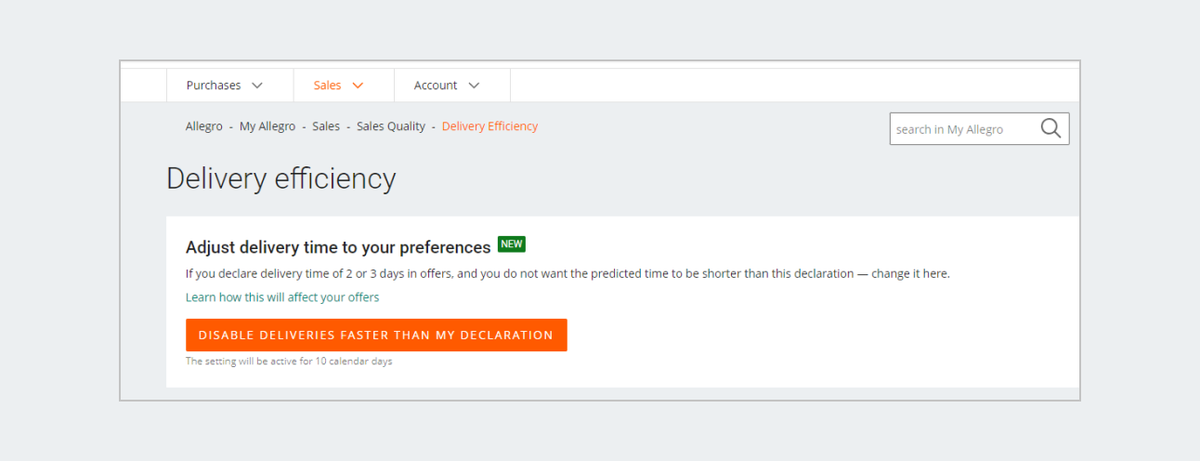 delivery efficiency