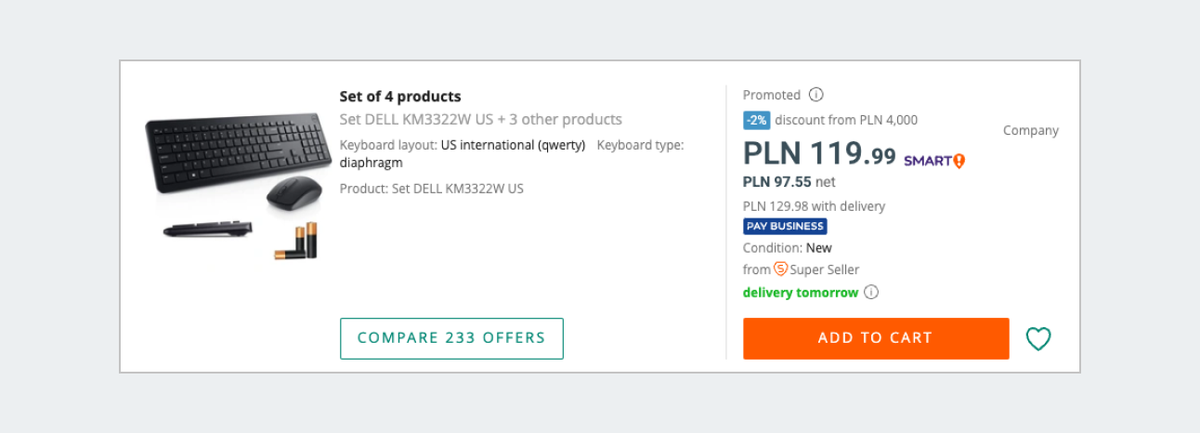 set of 4 products