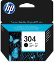 HP originál ink N9K06AE, HP 304, black, Farba čierna (black)