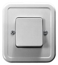 Выключатель однополюсный одиночный белый ŁW-1P/00 Ospel Pi