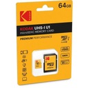 КАРТА ПАМЯТИ KODAK 64 ГБ UHS-I U1 АДАПТЕР MICRO SD