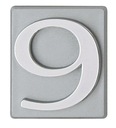 Номер ИНВ, серебро, 9