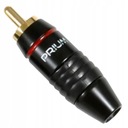 POZŁACANY WTYK RCA CHINCH 6mm PRIUM PRRCA HI-END