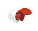 Стационарная розетка 32А 5П IP44 PCE 125-6