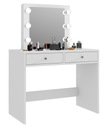 КОСМЕТИЧЕСКИЙ СТОЛИК С ЗЕРКАЛОМ MEGA 6 LED, БЕЛЫЙ