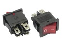 PRZEŁĄCZNIK MAŁY 12V CZERWONY PODŚWIETLANY