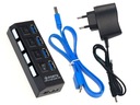 USB 3.0 HUB АКТИВНЫЙ РАЗДЕЛИТЕЛЬ 4 порта + блок питания