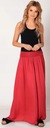Бордовая длинная летняя юбка МАКСИ - платье 2в1
