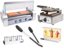 НАБОР ДЛЯ ХОТ-ДОГОВ НАГРЕВАТЕЛЬ + ГРИЛЬ + АКСЕССУАРЫ