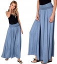 Длинная юбка макси – итальянское джинсовое платье