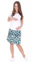 Tehotenská sukňa s motýľmi tyrkysová XL Dominujúci vzor iný vzor