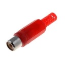 GCINCH-KR Розетка RCA (тюльпан) для кабеля - красная