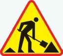 Дорожные работы дорожный знак А-14 750 1-го поколения