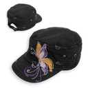 CZAPKA PATROLÓWKA Z DASZKIEM K55C CZARNA