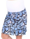 Tehotenská sukňa s motýľmi tyrkysová XL Dominujúci materiál bavlna
