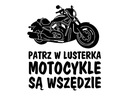 Наклейка на автомобиль Посмотрите в зеркало, мотоциклы повсюду K *Узоры *Цвета