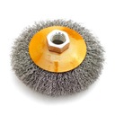 ПРОВОЛОЧНАЯ ЩЕТКА, ГОФРИРОВАННАЯ ПРОВОЛОКА, КОНУС. М14 100 мм