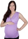 elegantný tehotenský top, na dojčenie M27 fialový XXL Dominujúci vzor bez vzoru