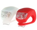 OŚWIETLENIE ROWEROWE SILIKON 2 LAMPKI LED