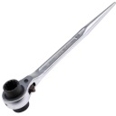 КЛЮЧ ТОРЦЕВОЙ ДВУСТОРОННИЙ YATO С ТРЕЩОТКОЙ ДЛЯ ЛЕС 19X22MM YT-4937