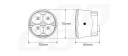 СВІТЛА ДЕННИЙ NSSC КРУГЛІ 7CM 8X 1W - 510HP  (8738638928) фото min 10