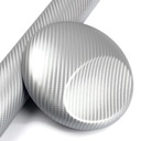 УГЛЕРОДНАЯ ФОЛЬГА 4D СЕРЕБРЯНЫЙ ШПОН 152x50 CARBON HIT