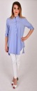 Низкая длинная рубашка ASYMMETRY SHIRT пастель R - 52