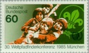 Niemcy 1985 Znaczek 1254 ** harcerstwo