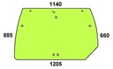 заднее стекло для Deutz Agrotron 80, 85, 90...