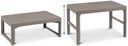 Stôl Keter plast obdĺžnikový 116 x 71 x 65 cm Hĺbka nábytku 71 cm