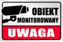 Obiekt MONITOROWANY TABLICZKA 40x27 cm tablica