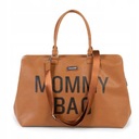 MOMMY BAG DUZA POJEMNA TORBA DLA MAMY BRĄZOWA EKO