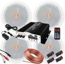 4 ПОТОЛОЧНЫХ ДИНАМИКА JBL, ДИСТАНЦИОННЫЙ РАДИОУСИЛИТЕЛЬ