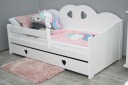 белая детская кровать TOSIA 80x160 ящик МАТРАС