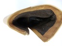 Členkové čižmy béžové kožené pohodlné podpätky dámske zateplené topánky Szydlowski 37 V Model 2231