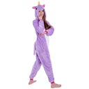 JEDNOROŻEC Fioletowy PIŻAMA Kigurumi Onesie Damskie Męskie L 165-174 cm