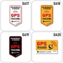 Ochranná nálepka GPS TRACKER ALARM SYSTEM Katalógové číslo dielu GPS sticker6TFIU